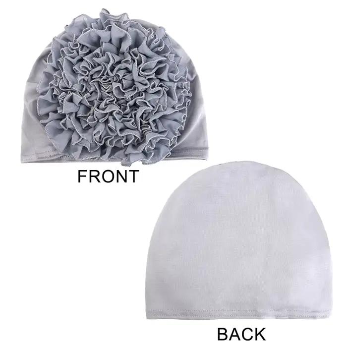 Nouveau chapeau en mousseline de soie respirant avec de grandes fleurs