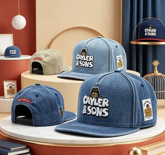 Casquette de baseball CAYLER style hip-hop acrylique et coton pour adultes multifonction tendance dessin animé ajustement parfait extérieur danse urbaine four seasons adjustable strap