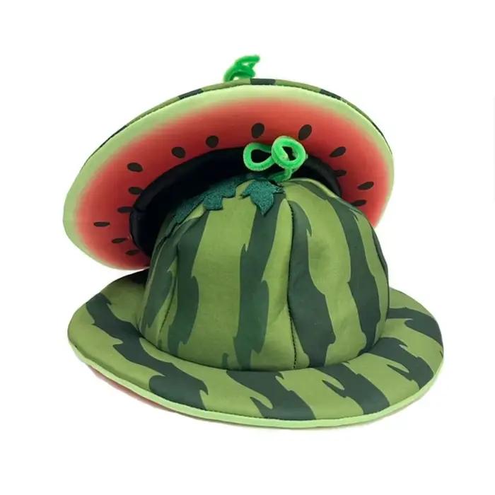 Casquette de plage créative en forme de pastèque