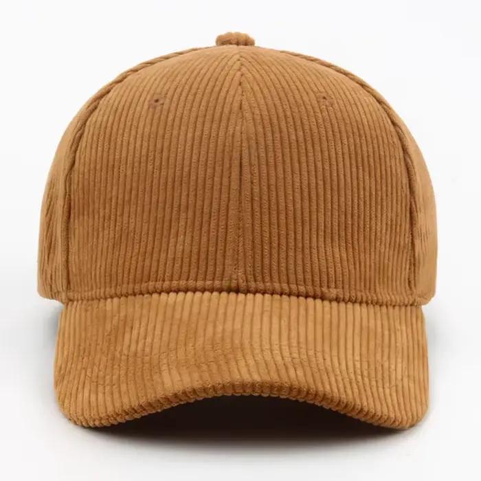 CNTANG Nouvelle casquette de baseball en velours côtelé pour femmes et hommes