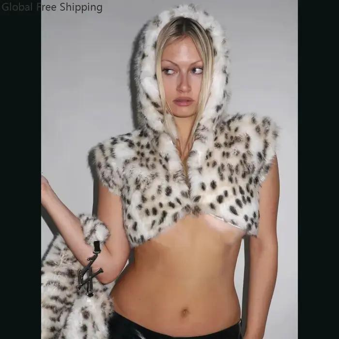 Chapeau à capuche en fausse fourrure pour hommes et femmes
