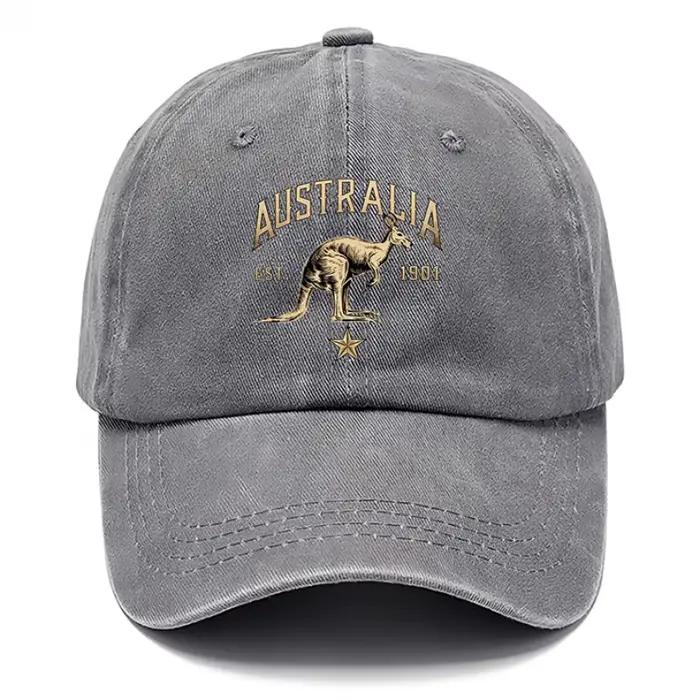 Une casquette à imprimé kangourou d'Australie