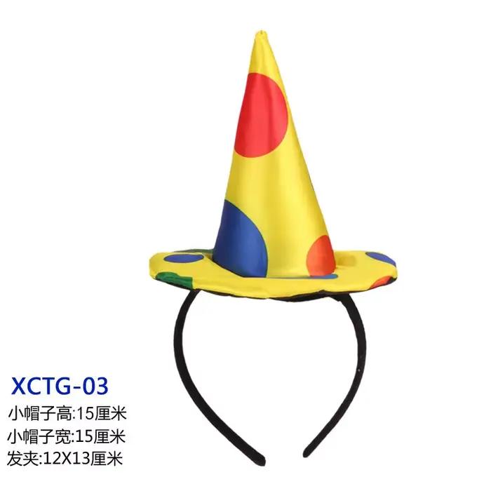 Chapeau de Clown de cirque à pois amusants