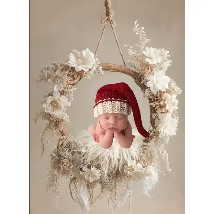 Chapeau Photo de père noël pour nouveau-né
