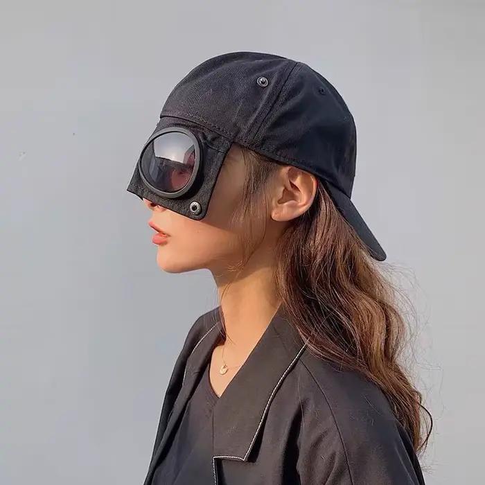 Chapeau d'aviateur Hip Hop avec lunettes de soleil pour hommes et femmes