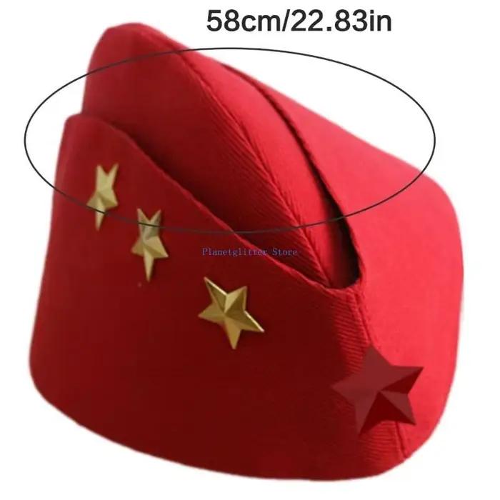 Chapeau de capitaine pour spectacle et fêtes d'Halloween polyvalent en polyester avec style sportif et couleurs variées pour femmes