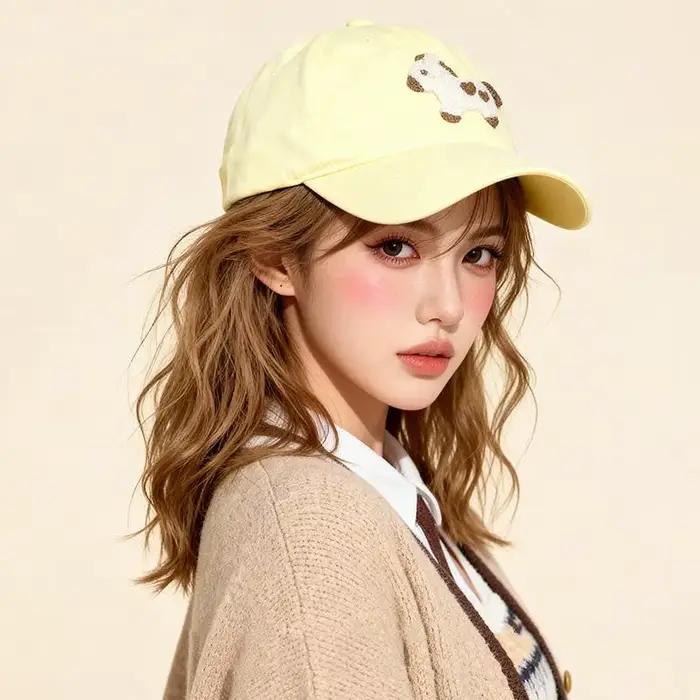 Casquette de baseball brodée avec un poney mignon coréen