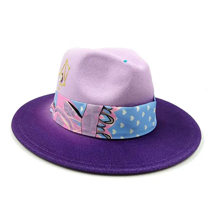 Chapeau Fedoras cousu à la main Panneau