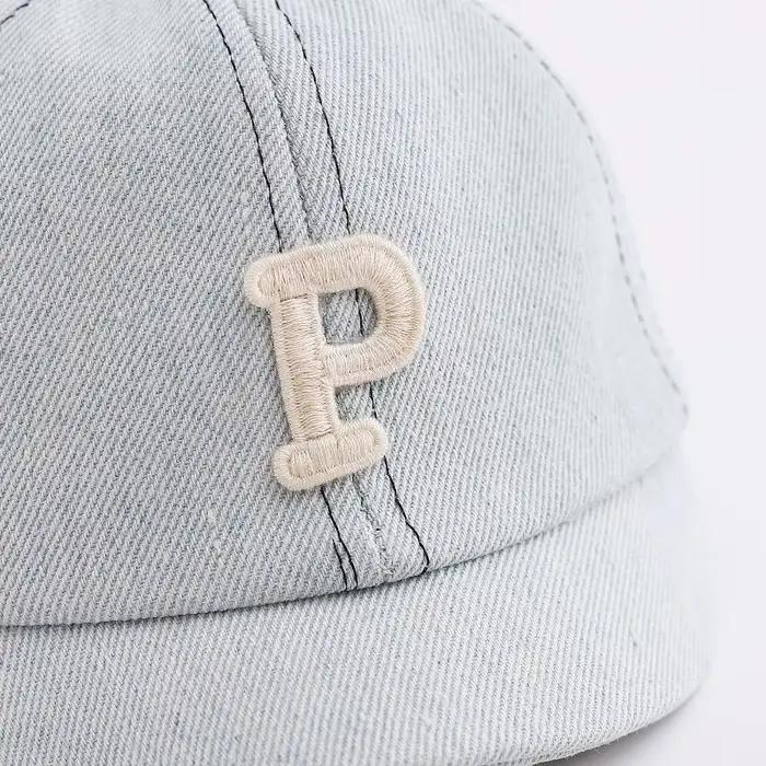 Casquette de baseball en jean pour enfants 48-50cm, style décontracté, lettres vintage, protection solaire, ajustement parfait, couleurs vives, unisexe, pour garçons et filles, occasions spéciales