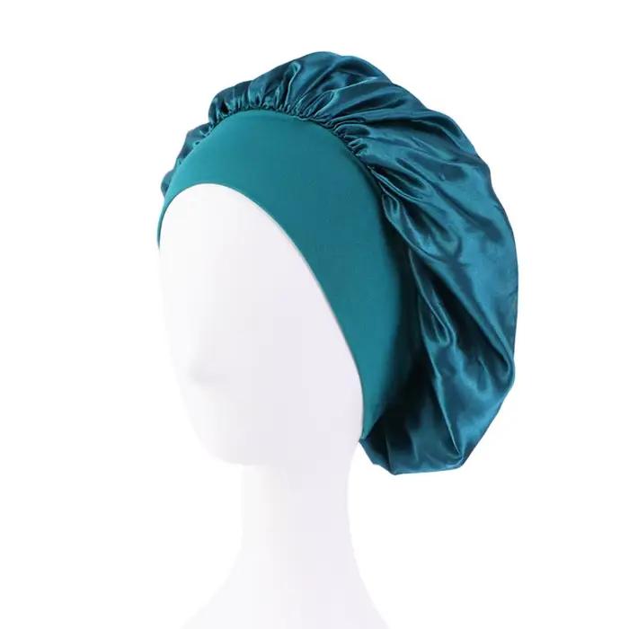Bonnet de nuit en Satin à large bord