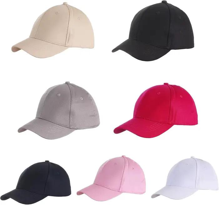 Casquette Queue de Cheval Magnétique Thermique Femme Sport Accessoire Coton Respirant Multicolore Occasions Spéciales Activités Physiques