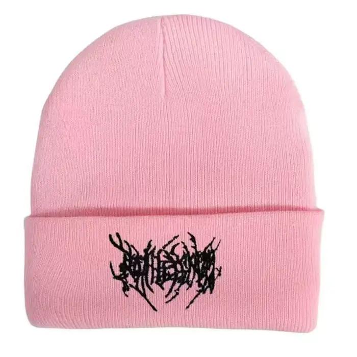 Chapeau tricoté brodé personnalisé pour homme, style streetwear hip-hop
