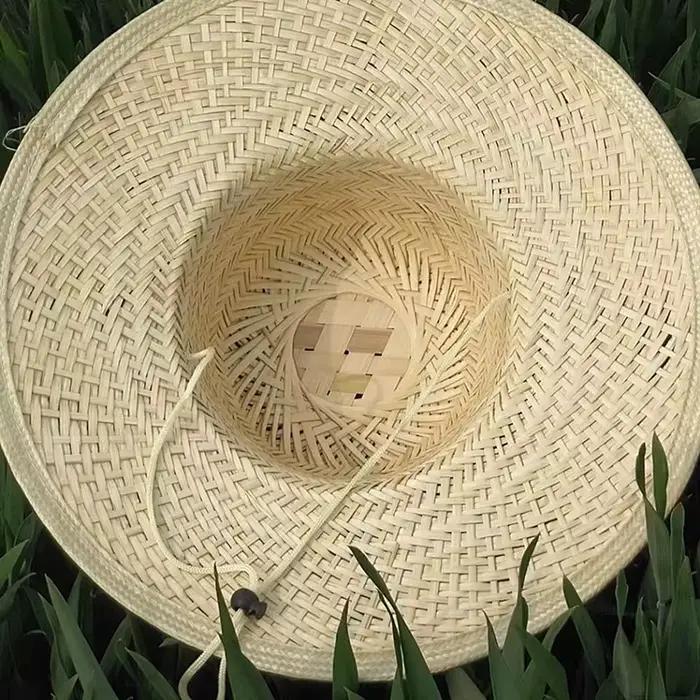Chapeau d'été en polyester tissé en bambou pour protection solaire et activités de plein air pour hommes et femmes occasions spéciales