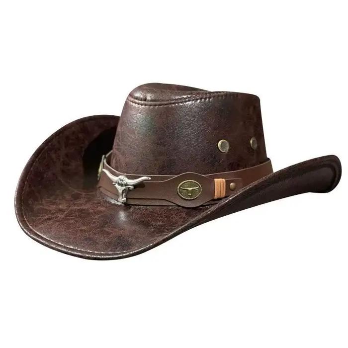 Chapeau de Cowboy occidental Fedoras ethnographiques pour hommes et femmes