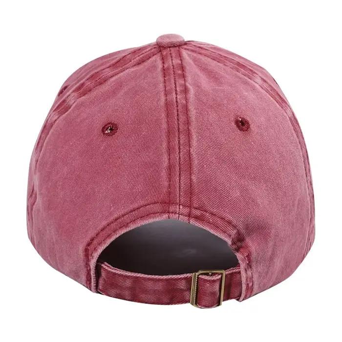 DAD MOM-Casquettes de baseball brodées en denim délavé vintage