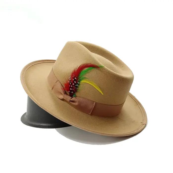 Chapeau en feutre doux classique pour homme