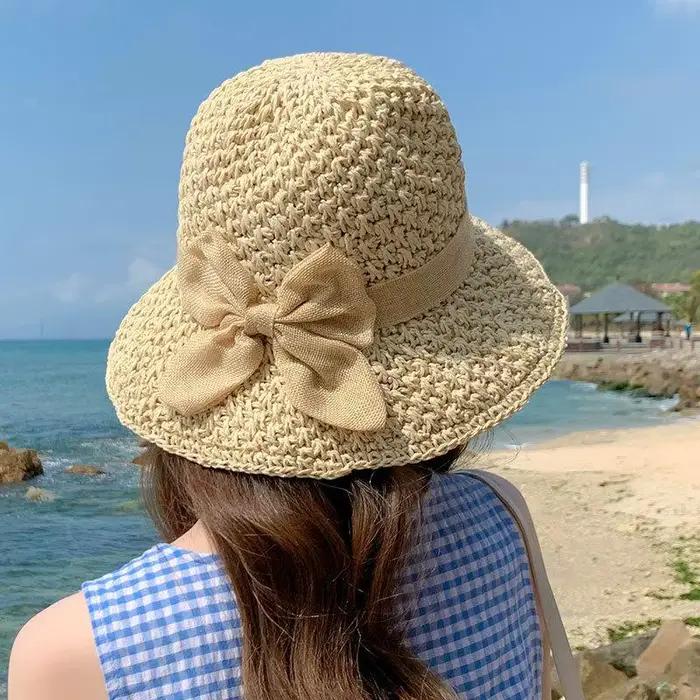 Chapeau de soleil de plage à large bord souple