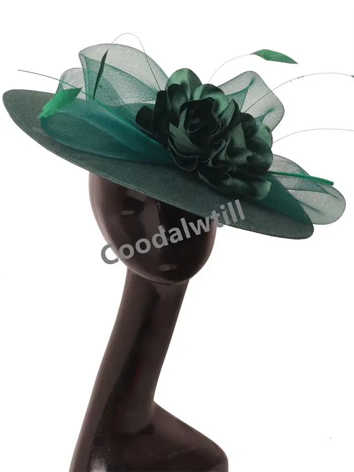 Femmes élégantes église Derby grand Chapeau fascinateur robe formelle