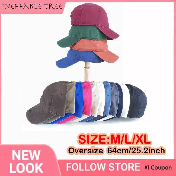 Élargi XL taille 60-64 cm casquettes de tête pour hommes coton capote Casquette décontracté ombre Cool Hip Hop chapeau