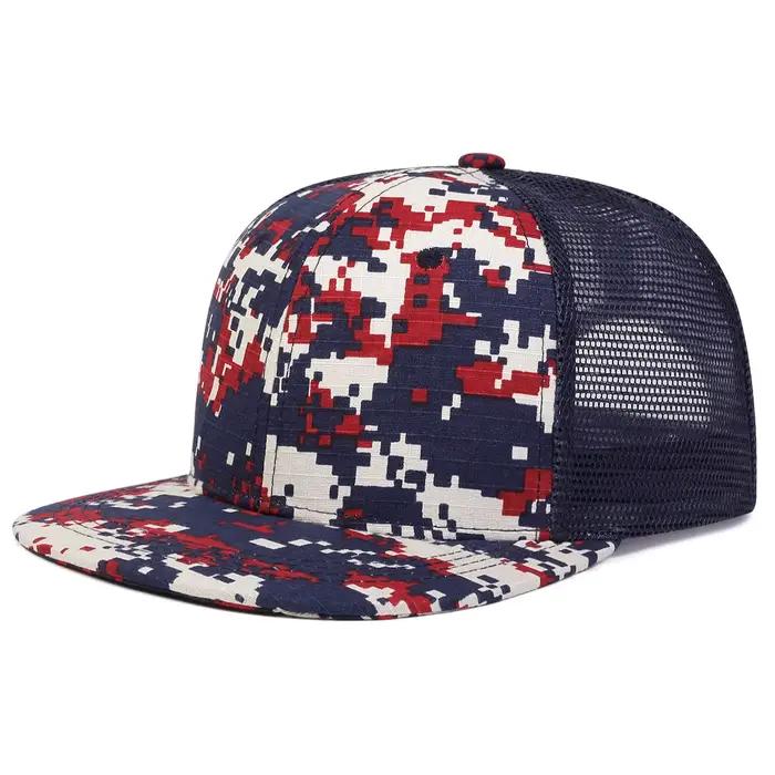Casquette de baseball hip hop en polyester avec motif à carreaux pour hommes et femmes, chapeau de camionneur imprimé, snapback, protection solaire, pour plein air et loisirs décontractés