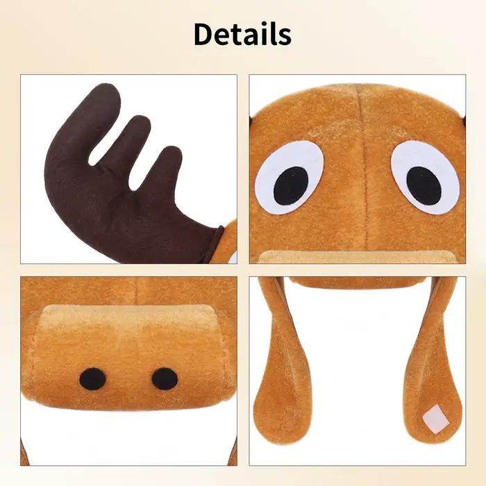 Chapeau de cerf en peluche