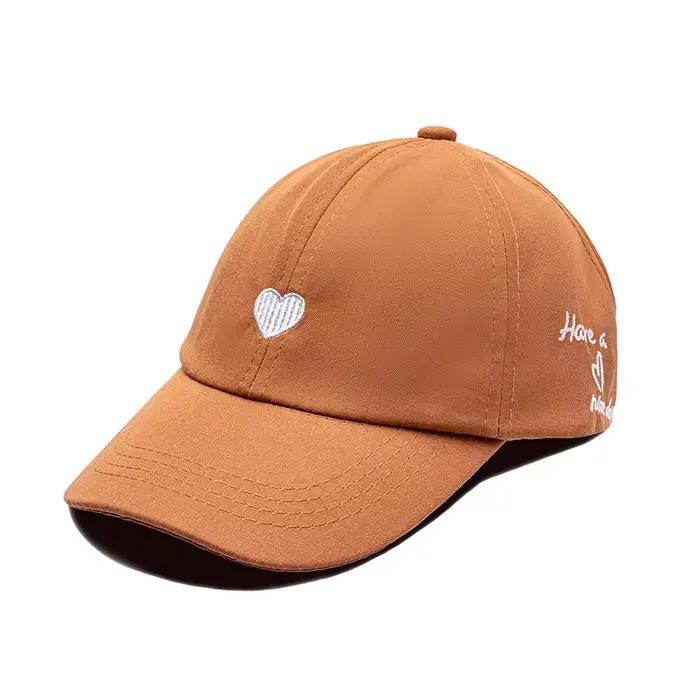 Doux coeur enfants fille chapeau broderie coton