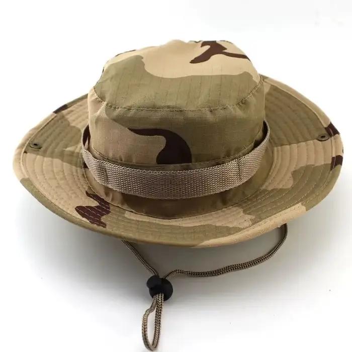 En plein air Camouflage Pêcheur Chapeau Tactique Formation Expansion Respirant