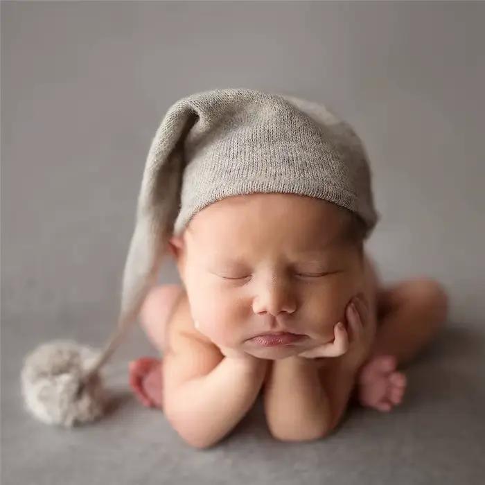 Chapeau en coton pour nouveau-né élégant et confortable pour photos studio et sorties familiales occasions spéciales