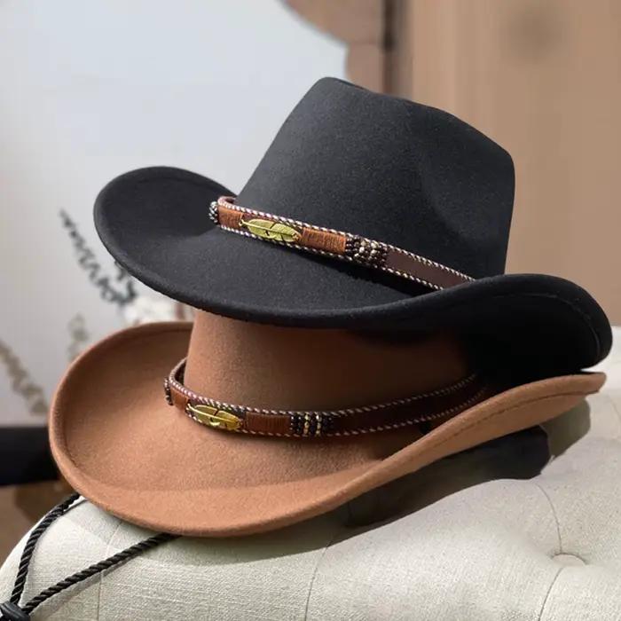 Chapeau de cow-boy occidental américain pour hommes