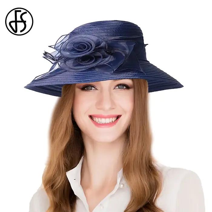 Chapeaux Derby bleu marine pour femmes
