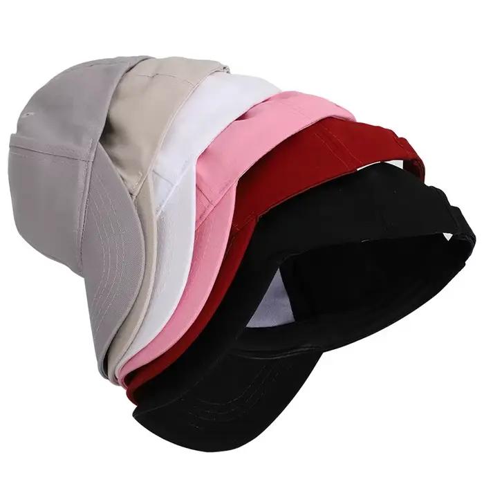Casquette de Baseball queue de cheval haute de couleur Pure pour femmes et filles