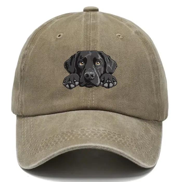 Casquette de baseball imprimée Labrador unisexe décontractée polyester réglable quatre saisons pour homme et femme style urbain casual occasionnels