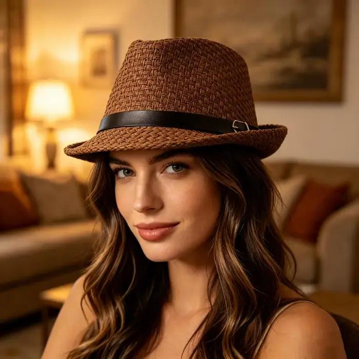 Chapeau de jazz respirant avec protection solaire