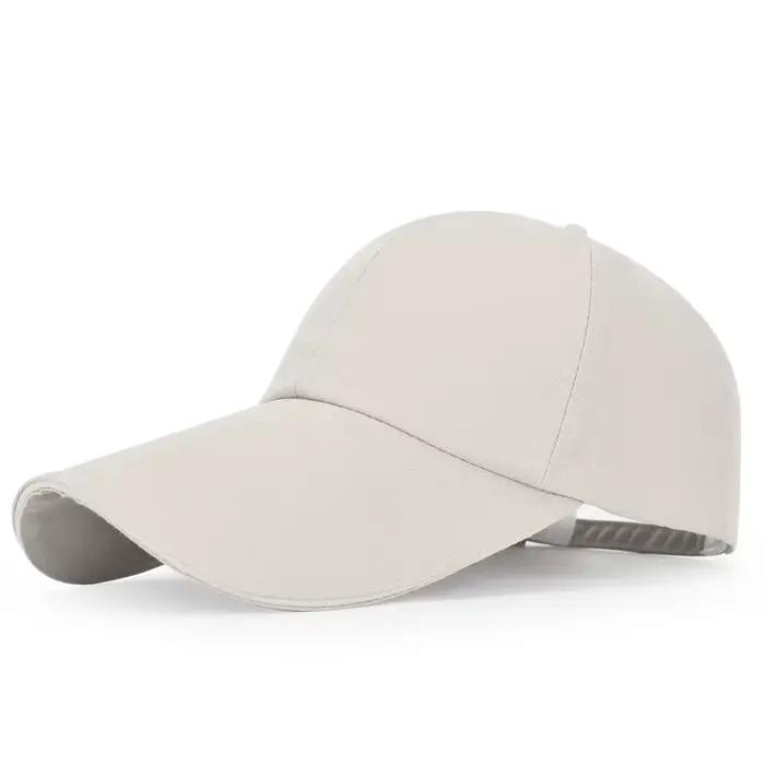 Casquette de baseball extra longue ajustable en toile coton protection UV idéale pour les voyages randonnées plage et activités de plein air style sportif multifonction universel pour femmes et hommes