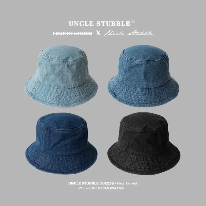 Nouveau Chapeau Bob Vintage en Jean pour Homme et Femme, Chapeau Panama en Coton Lavé, Tendance Hip Hop, pour l'Extérieur