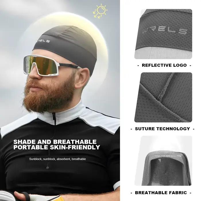 Casquette de cyclisme respirante évacuant l'humidité