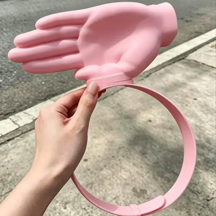 Chapeau de soleil 3D en forme de paume géante pour spectateurs de stade en plein air