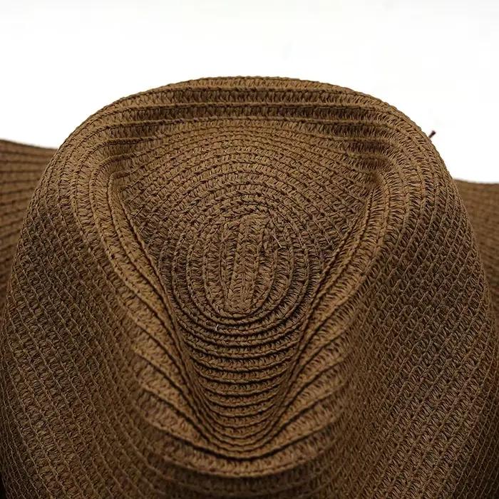 Chapeau de paille de Cowboy occidental pour hommes et femmes