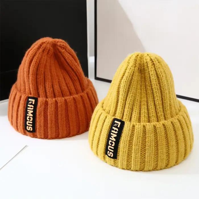 Bonnet chaud et doux au Crochet pour hommes et femmes
