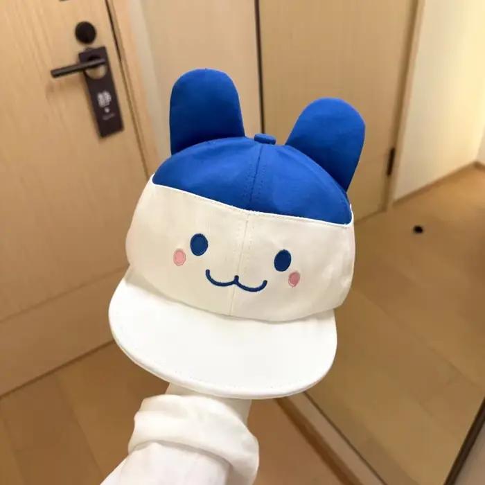 Casquette de baseball verte Tamagotchi Kuchipatchi mignonne à large bord pour femme