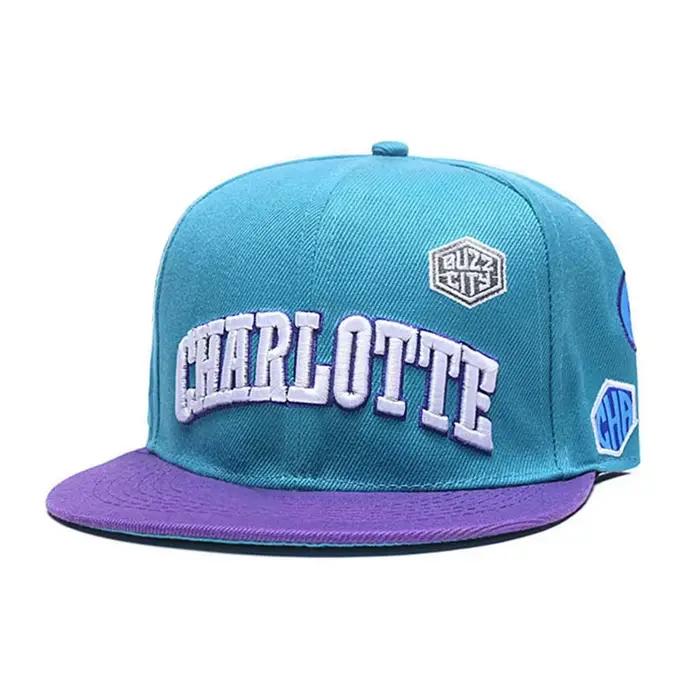 Casquette Hip-Hop bord plat réglable en coton polyester pour hommes occasionnels extérieurs et intemporel style sportif
