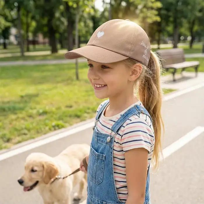 Casquette de baseball pour filles avec queue de cheval haute