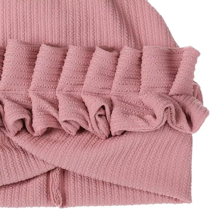 Turban à fleurs à volants pour femmes