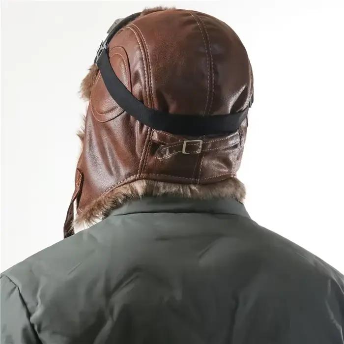 Chapeau de bombardier d'hiver pour hommes