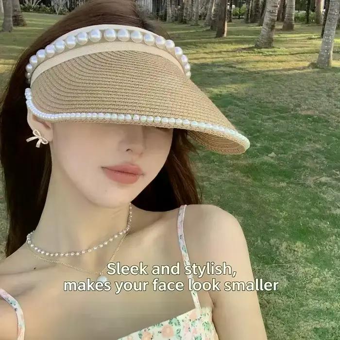 Chapeau de soleil en raphia pour femmes