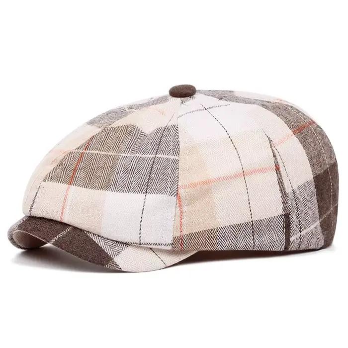 Casquettes Newsboy à Rayures Quatre Saisons pour Femme