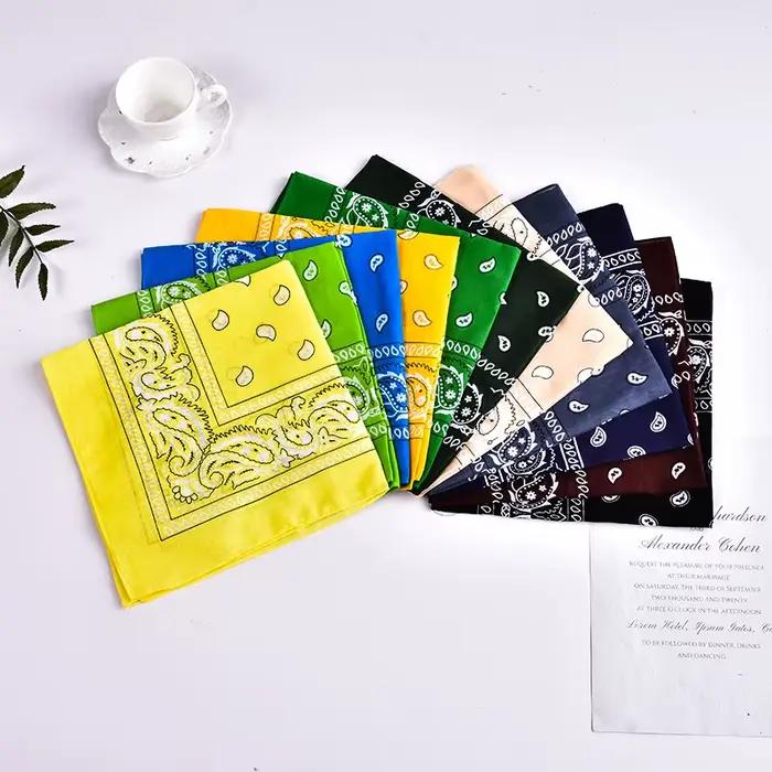 Hip Hop Bandana 23 Styles homme femmes mode bandeaux d'extérieur bandeau de cheveux enveloppes de poignet foulards