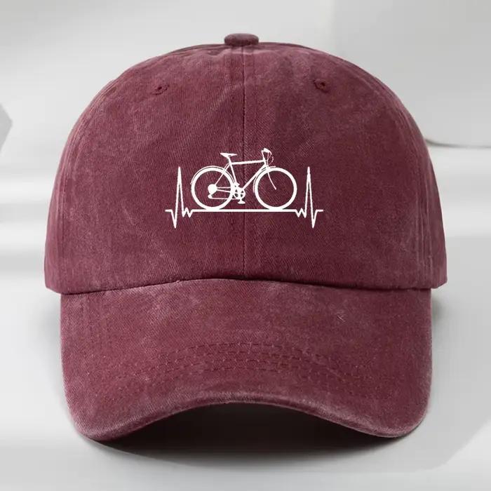 Casquettes de baseball unisexes en polyester avec imprimés de vélos pour protection solaire et tenues décontractées toutes saisons