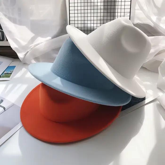 Chapeau Fedora en feutre pour femmes