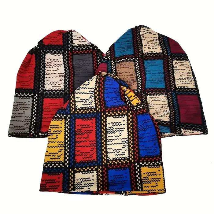 Bonnet imprimé Vintage automne et hiver